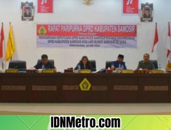 Bupati Samosir Hadiri Rapat Paripurna Penyampaian dan Pengambilan Keputusan DPRD atas LKPJ TA 2022