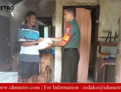 Bentuk Kepedulian kepada Warga, Anggota Koramil Talun Gelar Babinsa Masuk Dapur di Desa Jajar