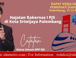 Hajatan Rakernas I PJS di Kota Sriwijaya Palembang