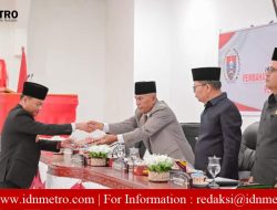 Bupati Humbahas Sampaikan Nota Pengantar Atas 7 Ranperda Kabupaten Tahun 2023