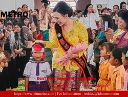 Bunda PAUD Lepas Anak PAUD Se-Kecamatan Doloksanggul   
