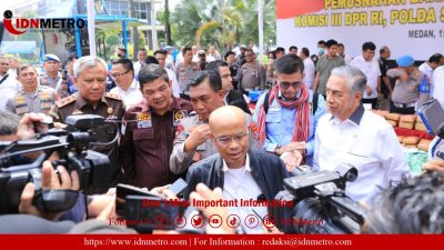 Komisi III DPR RI Dukung Kapolda Sumut Tindak Tegas Judi dan Narkoba