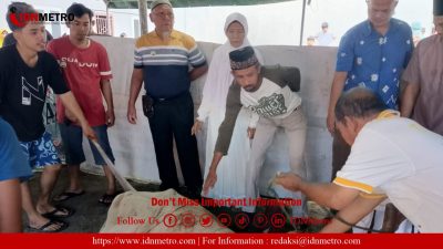 Masjid Baiturrahmah di Jalan Tanah Jawa, Idul Adha 1444 H Sembelih Dua Belas Ekor Sapi dan Kambing   