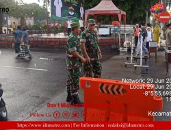 Anggota Koramil Jajaran Kodim 0808/Blitar Laksanakan Pengamanan Sholat Idul Adha 1444 H/2023 M
