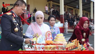 Peringati Hari Bhayangkara Ke-77 Tahun 2023, Kasetukpa Menjadi Irup di Lapangan Merdeka Kota Sukabumi
