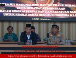 Bupati Ikut Doa Bersama Lintas Agama di Polres Humbahas