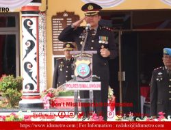 Pimpin Upacara Hari Bhayangkara Ke-77, Kapolres Simalungun Bacakan Amanat Kapolda Sumut
