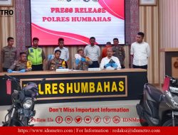 Polres Humbahas Rilis Pengungkapan Kasus Sabu, Tabrak Lari   