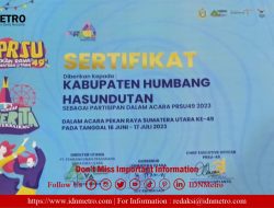 Humbahas Raih Juara III Kategori Pemandu Pavilium Terbaik
