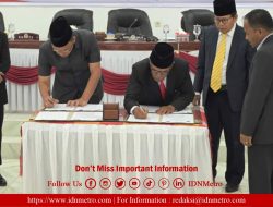 DPRD Humbahas Terima dan Setujui Laporan Pertanggungjawaban APBD TA 2022 dan 4 Ranperda  Humbahas Tahun 2023