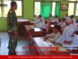 Sertu Sudarto Berikan Materi Kebangsaan kepada Siswa SDN IV Kaligambir