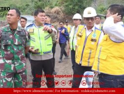 Kapolres Bersama Forkopimda Simalungun Lakukan Pengecekan Proyek Prioritas Percepatan Pembangunan Jalan di Daerah Pariwisata Super Prioritas Danau Toba