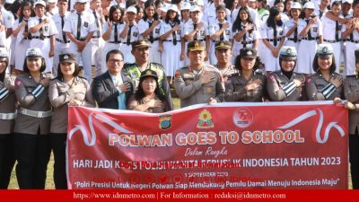 Jelang Hari Jadi Polwan ke-75, Polwan Polres Simalungun Gelar Polwan Goes To School di SMA Swasta GKPS 1 Pematang Raya   