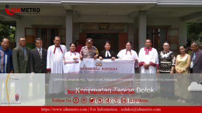 Polsek Serbalawan Gelar Minggu Kasih di Gereja HKBP Eben Ezer Sinaksak