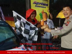 Kapolres Simalungun Mewakili Kapolda Sumut Serahkan Tropy Kemenangan FIA APRC ASIA 2023 – Danau Toba Rally 2023