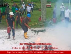 PTPN IV Melalui PKS Kebun Air Batu Gelar Simulasi Tanggap Darurat Kebakaran bersama Karyawan P2K3 serta Security