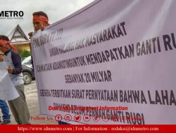 Minta Kejelasan Surat Pernyataan Pembebasan Lahan Jalan Sibolga-Tarutung Belum Dibayarkan, AMPD Datangi Kantor Bupati Taput