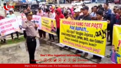 Ratusan Warga Demo Kantor Bupati Simalungun, Tuntut Oknum Pangulu Baja Dolok Dicopot