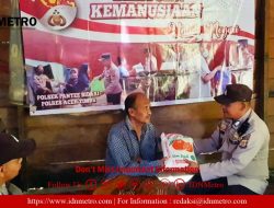 Polsek Pantee Bidari Lakukan Bakti Sosial Saat Jumat Curhat 