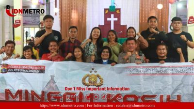 Minggu Kasih Polres Simalungun di Gereja GKPS Pamatang Raya 1930, Rawat Toleransi Beragama