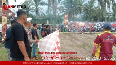 Kapolsek Tanah Jawa Pimpin Super Grasstrack Race I 2023 