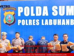 Polres Labuhan Batu Sikat 2 Tersangka dan Amankan 12,6 Kg Ganja antar Provinsi