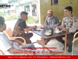 Sambangi Warga, Bhabinkamtibmas Polsek Dolok Pardamean Sosialisasikan Bahaya Narkoba 
