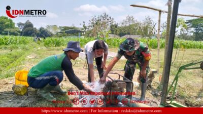 Kodim 0808/Blitar Serahkan Sumur Bor kepada Gapoktan Widodo Kelurahan Karangtengah