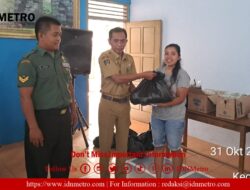 Babinsa Koramil Doko Tarun Langsung Laksanakan Pendampingan Pembagian Gizi Tambahan Bagi Balita Stunting