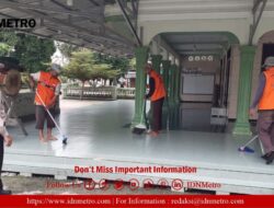 Aiptu Suyut Monitor Pelaksanaan Kerja Sosial dari Restorasi Justice di Masjid AL Ridho