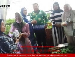 Dharma Wanita Persatuan dan Penyuluh Pertanian Lapangan(PPL) Berbagi Tanaman Bibit Sayuran