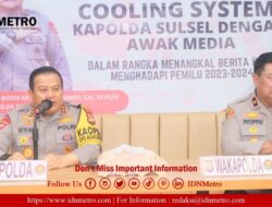 Silaturahmi dengan Media, Kapolda Sulsel Ajak Wartawan Tangkal Hoaks Jelang Pemilu 2024   