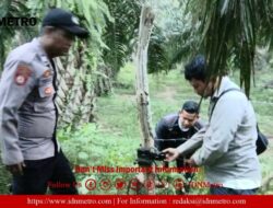 Pantau Harimau Pemangsa Ternak Warga, Polsek Banda Alam bersama BKSDA Pasang Kamera Trap 