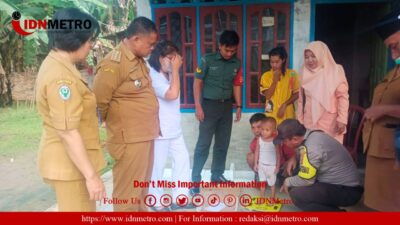 Polsek Bosar Maligas Salurkan Bantuan Gizi untuk Anak Stunting di Kabupaten Simalungun