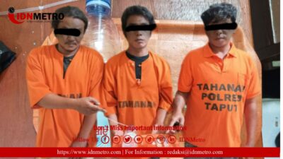 Asyik Pesta Sabu di Komplek Pajak Tarutung, 3 Pria ini Diamankan  Satresnarkoba Polres Taput