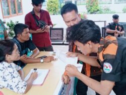 Pemuda Pancasila Pimpinan Pasar Kota Pematangsiantar Kumpulkan Donasi Korban Banjir di Simagulampe