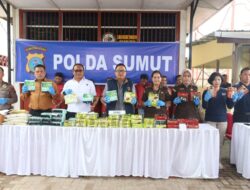 Polda Sumut Musnahkan 57 Kg Sabu dan Puluhan Ribu Butir Pill Ekstasi 