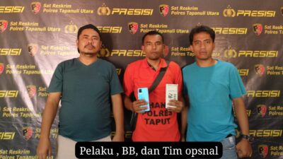 Pencurian HP dan Uang Dibekukan Reserse Kriminal Polres Taput di Pajak Tarutung
