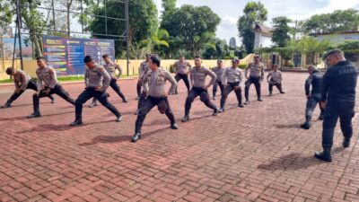 Polres Simalungun dan Brimob Yon-B Latih Personel DALMAS, Siap Amankan Pemilu 2024