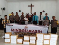 Wakapolres Simalungun Menggelar Kegiatan Minggu Kasih di Gereja HKBP Rogate Bangun