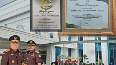Kejati Sumut Peringkat II Berkinerja Baik Nasional bidang Pidmil