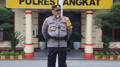 Pimpin Apel Pergeseran Pasukan Pengamanan TPS 2024, Ini Penekanan Kapolres Langkat AKBP Faisal