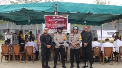 Kapolres Tanjung Balai Didampingi Kalapas Monitor Pelaksanaan Pemilu di KPPS Khusus
