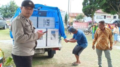 Polres Simalungun Tingkatkan Pengamanan Kotak Suara Pasca Pencoblosan Pemilu 2024