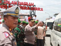 Kapolres Simalungun Hadiri Peresmian Inpres untuk Perbaikan Jalan Daerah di Sumut oleh Presiden Joko Widodo