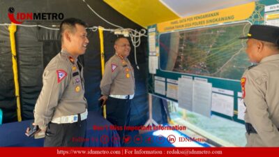 Dirlantas Polda Kalbar Selaku Kasatgas Opsda Operasi Terpusat Ketupat Kapuas 2024 Kunjungi Pos Pengamanan di Singkawang