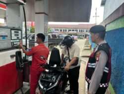 Antisipasi Gangguan Kamtibmas dan Lindungi Konsumen, Satuan Samapta Polres Melawi Patroli ke SPBU dan Bengkel