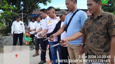 PTPN IV Regional II Kebun Tonduhan Serahterimakan Hasil Pekerjaan Pembangunan Jalan Kabupaten