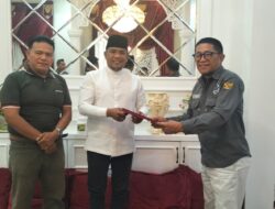 PJS Riau Silaturahim dengan Bupati Pelalawan Calon Penerima PJS Award 2024