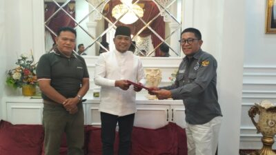 PJS Riau Silaturahim dengan Bupati Pelalawan Calon Penerima PJS Award 2024